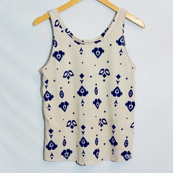 Helly Hansen | Tank Top - Cream with Navy Pattern - Picture 1 of 5